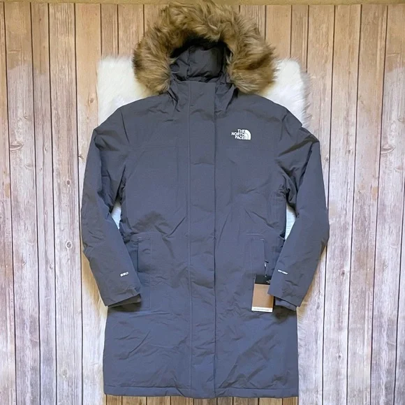 The North Face Women’s Arctic Parka Coat In Vanadis Grey - Picture 2 of 9